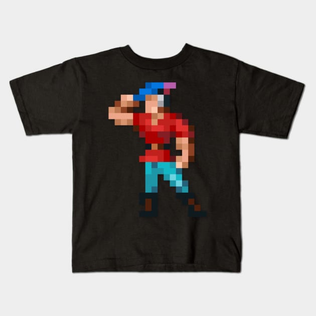 Graham low-res pixelart Kids T-Shirt by JinnPixel